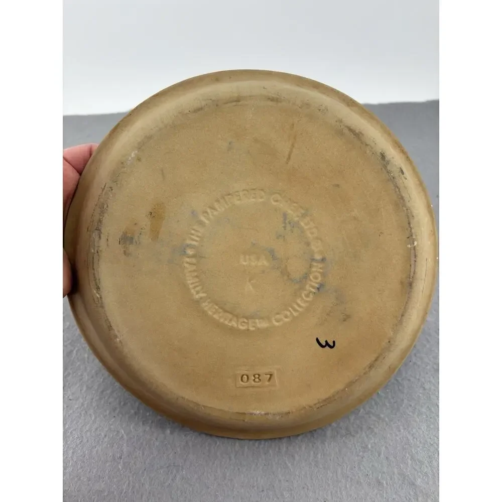 Pampered Chef Stoneware Pie Plate 10” FAMILY HERITAGE R-10